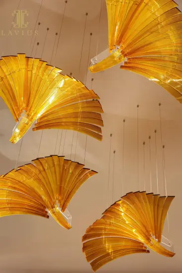 Unique large foyer hotel chandelier modern for high ceiling