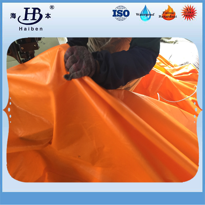 Waterproof and flame retardant pvc coated tarpaulin fabric