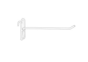 Department Store Plastic Dipping Gridwall, Steel Wire Pegboard Retail Display Hooks 31111,31112,31113,31114,31115,31116,