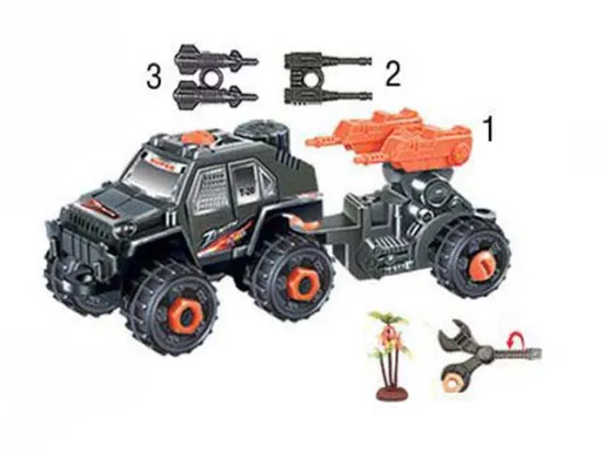 DIY FRICTION CROSS-COUNTRY CAR