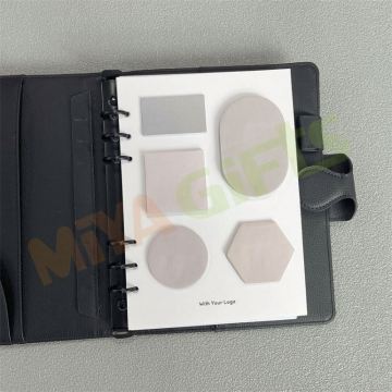 Custom A5 Simple Shaped Paper Sticky Note Dashboard Memo Pad Set