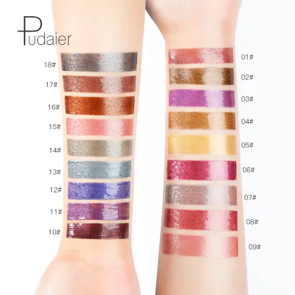 18 Colors Glitter Long Lasting Liquid Lipstick
