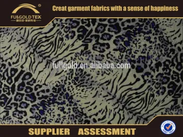 Alibaba Tiger Stripes DTY 95%Polyester 5%Spandex Fashion Printing Fabric Made In China For Garment