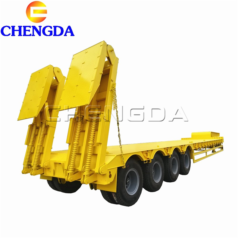 4 Axles Lowbed Trailer 