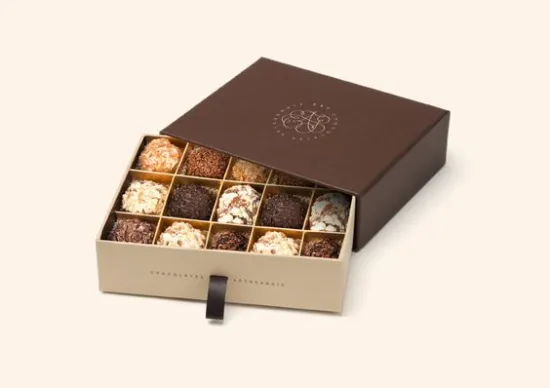 Chocolate Box With Ribbon Pull