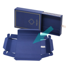 Gold Stamping Cardboard Folding Kraft Drawer Paper Box