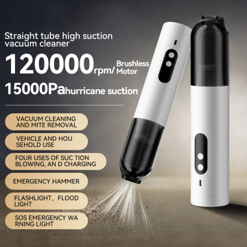Portable Wireless Handheld Dust Blower with Integrated Suction and Blowing - 15000Pa 5000mAh Car Vacuum Cleaner