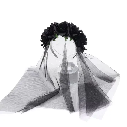 Day of the Dead Mexican Floral Headband - Halloween Costume Accessory