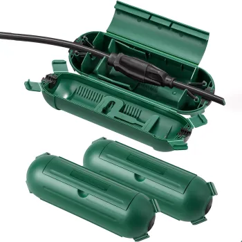 IP44 Green Wire Protection Waterproof Cable Junction Box for Outdoor Socket Connections