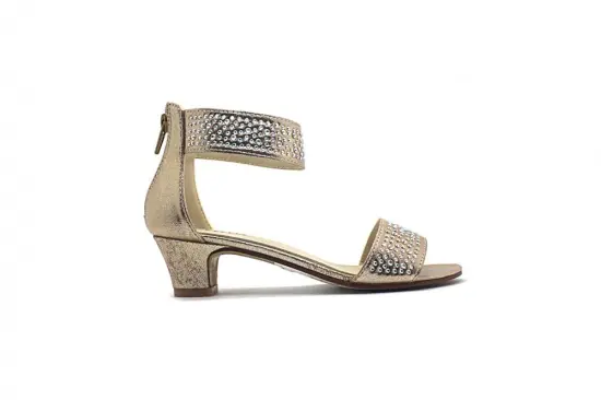 One-band diamond decoration Girls Party Shoes