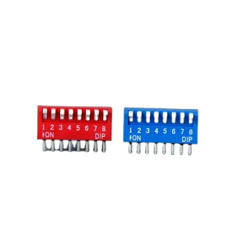 DPL08 RGT 8Pin SPST Push-Pull Electronic Red DIP Switch