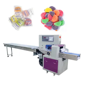 High Speed Flow Pack Machinery for Small Cotton Soft Hard Lollipop Pillows