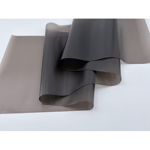 Película de vinilo suave translúcido gris-negro