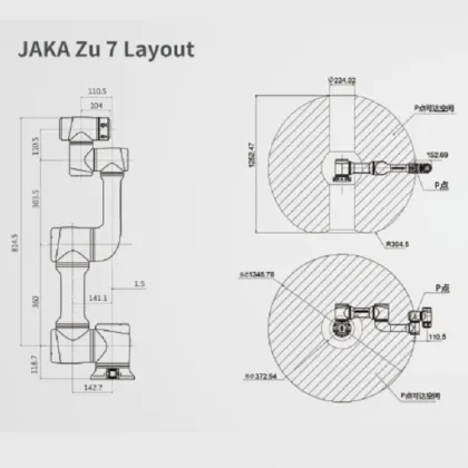 JAKA Zu 7 6-Axis Collaborative Robot Arm for AGV-Assisted Welding