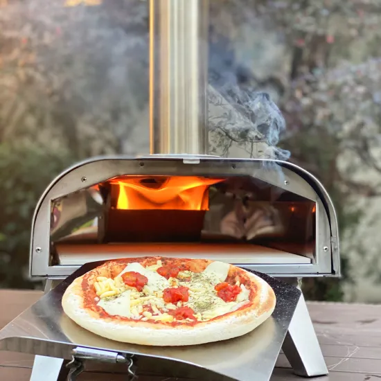 new hot sale 12 16 inch Portable Pellet Pizza Oven Stainless Steel Outdoor commercial Pellet pizza oven wood fire