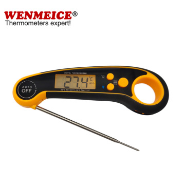 Waterproof Instant Read Kitchen Meat Thermometer with Foldable Probe