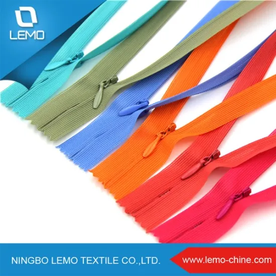 3# colorful zipper for wholesales, invisible zipper for wholesales
