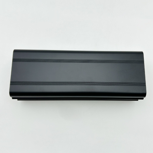 Gabinete de dispositivo eletrônico de alumínio preto durável