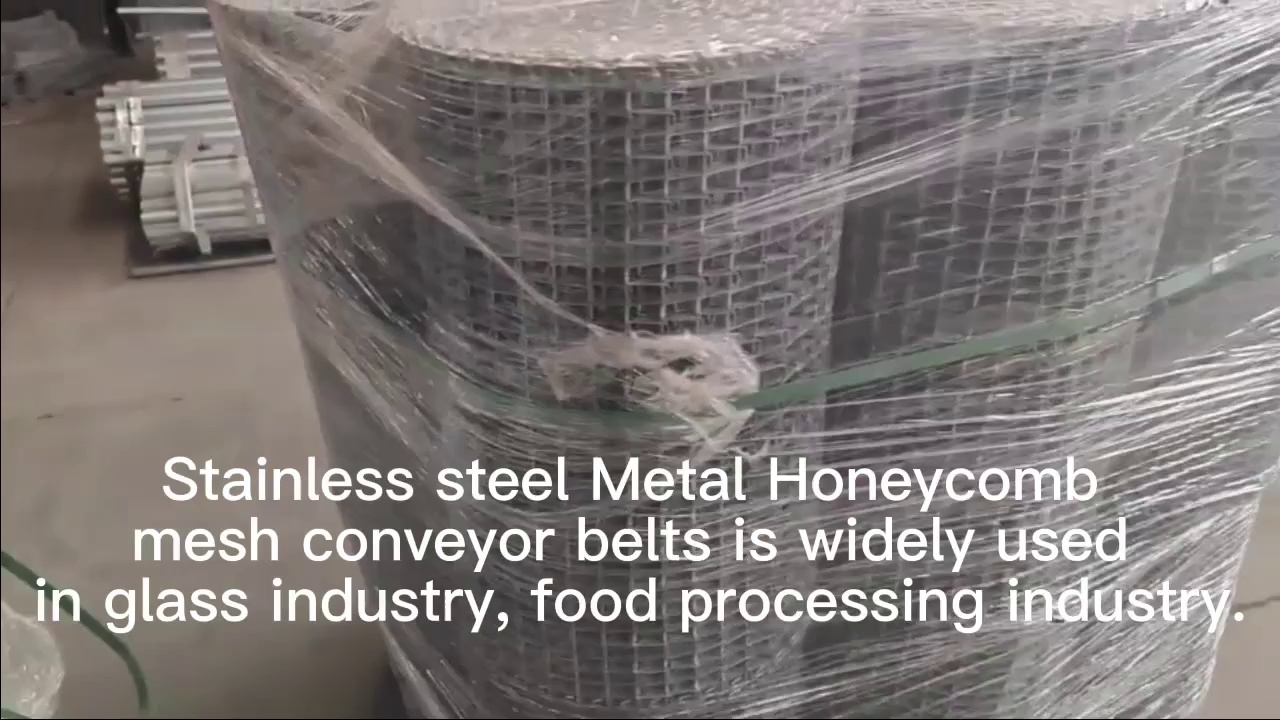 Stainless Steel Honeycomb Conveyor Belt with Welded Edge