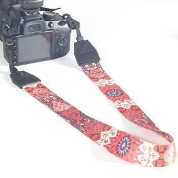Customizable DSLR Camera Strap - Adjustable Polyester Shoulder Neck Strap