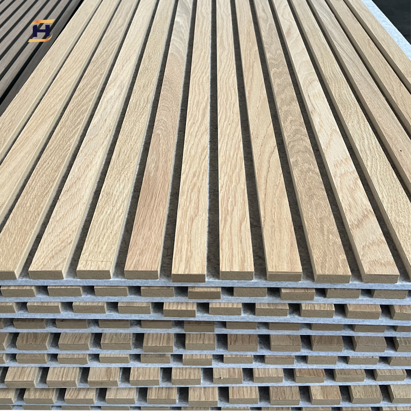 wood acoustic slat wall panel 