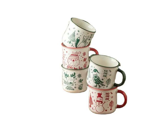 Good Quality Wholesale Christmas Custom Ceramic Coffee & Tea Cups: Creative, Cute Cartoon Designs