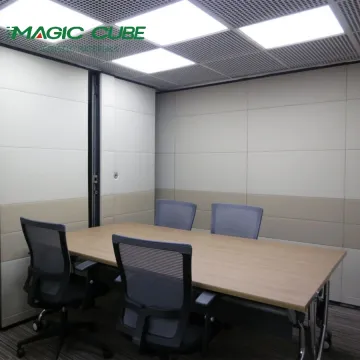 Office wooden soundproof movable partition