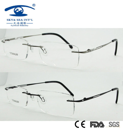 Rimless Slim Titanium Optical Frames (1018)