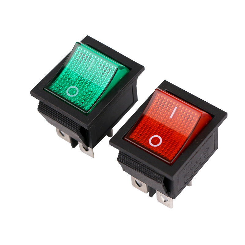 KCD4 Rocker Switch ON-OFF 2 Position 4 Pins / 6 Pins Electrical equipment With Light Power Switch 16A 250VAC/ 20A 125VAC