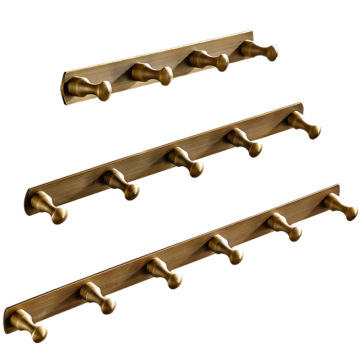 Brass vintage brass brushed row hook coat hook