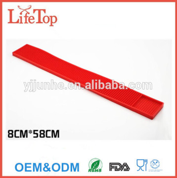 Non-slip Black Soft Rubber Bar Mat 24"