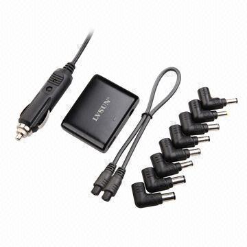 90W Ultra-slim Universal Laptop Car Charger, Automatic Switch the Voltage from 14 to 24V