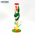 Hand Painted Bong with 420 Leaf demon