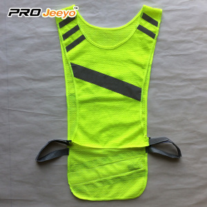 Gilet da running riflettente in 100% poliestere