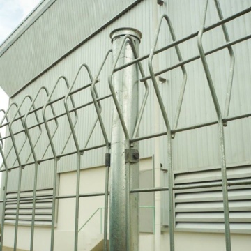 Modern Roll Top Fence with Anti-Climb Mesh Technology