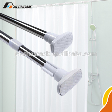 Modern Metal Stainless Steel Shower Curtain Rail For Bathroom