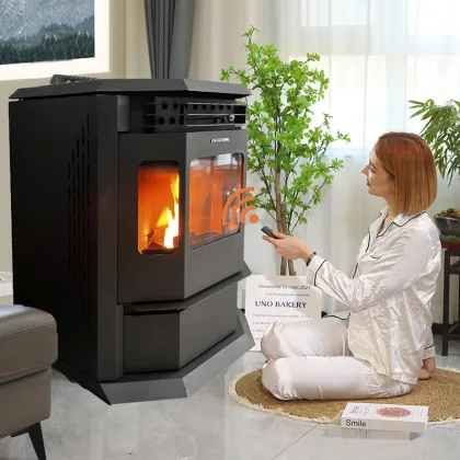 110-220V Indoor Pellet Stove Fireplace Insert for Living Room