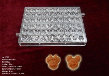 Q1027 hard plastic chocolate molds