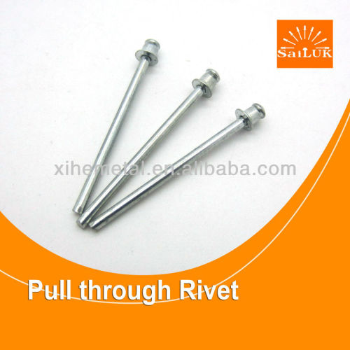 Steel electrical contact rivet