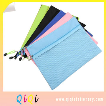 A4 plastic zipper closure document bag