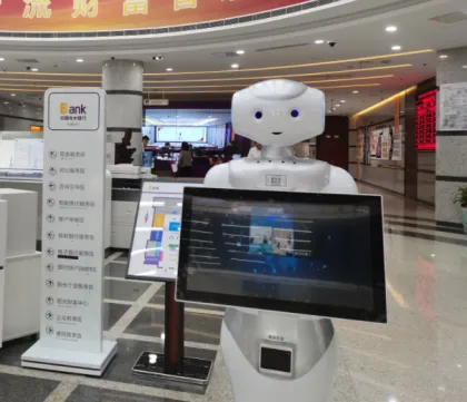 Intelligent humanoid welcome robot reception service robot