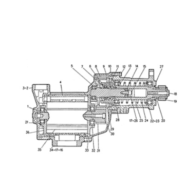 Marine engine C280-8 starter motor 7W-8587/7W8587