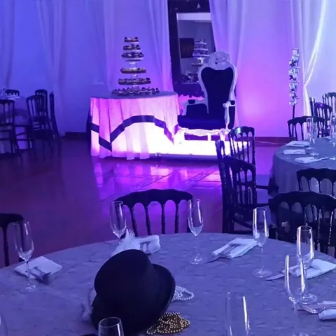 Li-battery operated led lighted furniture