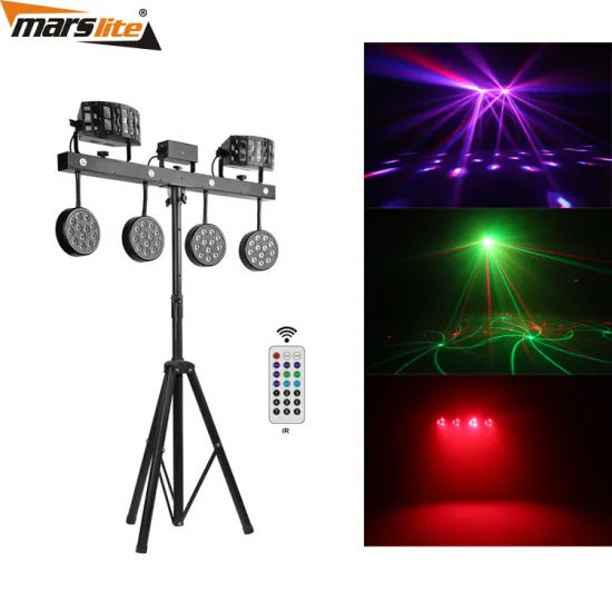 Wholesale 126W 4-Par System Derby Strobe Laser Par Can Light and LED Combination Par Light