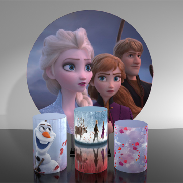013 Disney Frozen design aluminum round backdrop stand