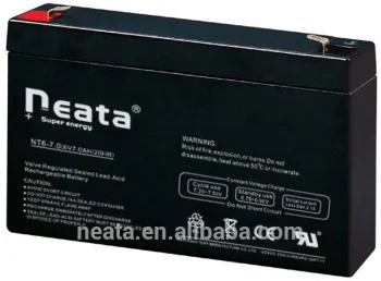 6v 7ah rechargeable lead acid battery