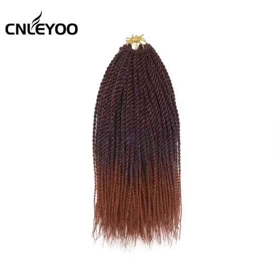 Black purple Senegalese Twist Crochet Hair 12 Inch Small Senegalese Twist Croche Braids Extension For Women