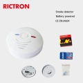 Smoke Alarm/Detector with Photoelectric Sensor and LED Operating Indicator