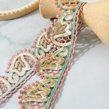 Factory Direct Multicolor Polyester Lace Trim: Ideal for Home Décor and Fashion Accessory Needs
