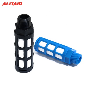 Plastic Exhaust Muffler with Male Thread for Noise Reduction in Misting Pumps